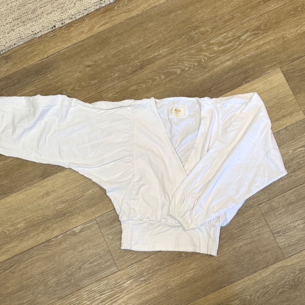 Anthropologie Maeve White Blouse